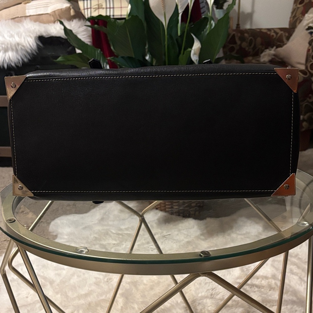 Alberta Di Canio Black Leather Shoulder Bag - Picture 4 of 8